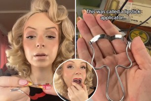Beauty influencer Jasmine Chiswell, who goes by @jasminechiswell, demonstrated how to apply lipstick with a makeup tool used nearly 80 years ago.
