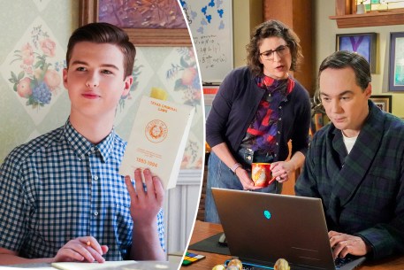 Iain Armitage and Jim Parsons in the "Young Sheldon" finale.