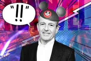 Bob Iger with a Disney hat on