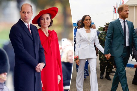 Prince William, Kate Middleton, Prince Harry, and Meghan Markle.