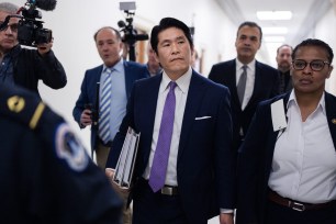 Special Counsel Robert K. Hur arriving to testify at the House Judiciary Committee hearing regarding President Joe Biden's retention of classified materials