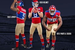 The Giants unveiled throwback uniforms on Thursday to commemorate their 100th season.