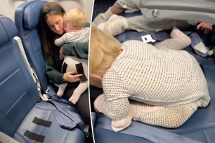 Minnesota mother Lisa Flom was ripped online after seemingly demonstrating how to get her toddler to sit still on an airplane with Velcro -- but all was not as it seemed.