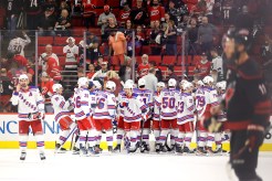 The Rangers refused to panic when down 3-1 in the third period before rallying to beat the Hurricanes in Game 6 on May 16, 2024. 