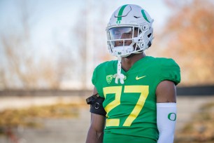 Oregon defensive back Daylen Austin was arrested for an alleged fatal hit-and-run that claimed the life of a 46-year-old man in Eugene on Monday night.